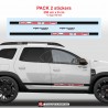 2 DUSTER RACING two-tone side skirt decal for Dacia Duster