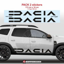 2 DACIA Logo 2024 side skirt decal for Duster II