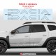2 DACIA-Logo outline 2024 Seitenstreifen Aufbleber für Duster II