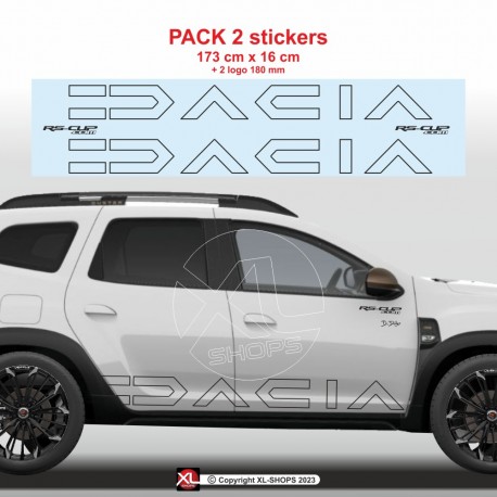 2 sticker logo outline DACIA 2024 Duster II