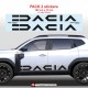 2 DACIA-Logo 2024 Seitenstreifen Aufbleber für Duster III