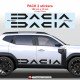 2 DACIA Logo 2024 side skirt decal for Duster III