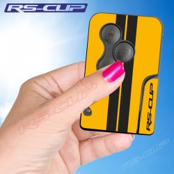 Sticker for 3 buttons Key RENAULT SPORT yellow and black