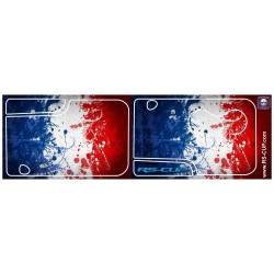 Sticker Clé 3 boutons RENAULT SPORT tricolore