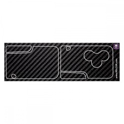 Aufkleber für 3 Tasten Schlüssel RENAULT SPORT Carbon-Look ohne Logo