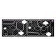 White diamonds Carbon Look sticker 3 buttons Key for Clio 3 Megane 2 Scenic 2