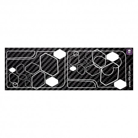 Sticker for 3 buttons Key RENAULT SPORT carbon look without logo