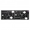 White diamonds Carbon Look sticker 3 buttons Key for Clio 3 Megane 2 Scenic 2