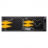 Yellow and Carbon Look sticker 3 buttons Key for Clio 3 Megane 2 Scenic 2