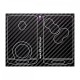 Carbon Look sticker 4 buttons Key for Clio 4 Megane 3 Scenic 3 Captur
