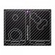 Carbon-Look Aufkleber für 4 Tasten Schlüssel für Clio 4 Megane 3 Scenic 3 Captur