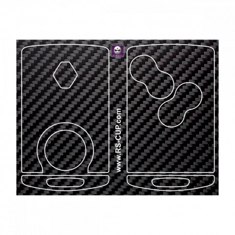 Sticker for 4 buttons Key RENAULT SPORT CARBON look without logo