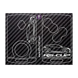 Sticker for 4 buttons Key MEGANE 3 RS RENAULT SPORT CARBON look