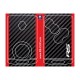 Sticker for 4 buttons Key RENAULT SPORT CARBON look and yellow stripes