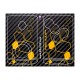 Sticker Clé 4 boutons RENAULT SPORT CARBONE et bandes jaune