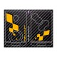 Sticker for 4 buttons Key RENAULT SPORT carbon look and yellow logo