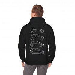FAST DRIVE FUN TIMES BIG SMILES Men Hoodie with RENAULT CLIO