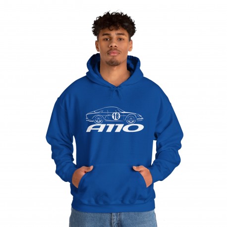 A110 Berlinette silhouette Men Hoodie ALPINE RENAULT