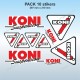 10 sticker decals KONI vintage for ALPINE RENAULT