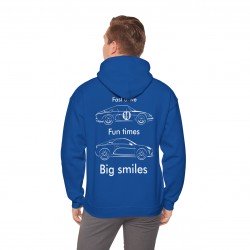 FAST DRIVE FUN TIMES BIG SMILES Men Hoodie with ALPINE A110