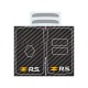 Sticker for 4 buttons Key RENAULT SPORT CARBON look and grey RS-CUP logo