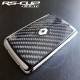 Aufkleber für 4 Tasten Schlüssel RENAULT SPORT CARBON look und logo RS-CUP grau