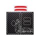 Sticker for 4 buttons Key RENAULT SPORT CARBON look and grey RS-CUP logo