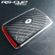 Aufkleber für 4 Tasten Schlüssel RENAULT SPORT CARBON look und logo RS-CUP grau