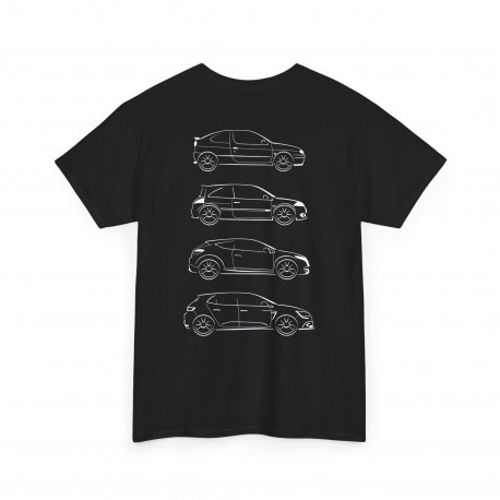 FAST DRIVE FUN TIMES BIG SMILES Männer T-Shirt mit RENAULT MEGANE