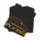 R5 ALPINE TURBO silhouette Men Tshirt black and gold