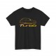 R5 ALPINE TURBO silhouette Men Tshirt black and gold