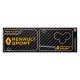 Carbon Look yellow logo sticker 3 buttons Key for Clio 3 Megane 2 Scenic 2