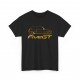 SUPER 5 GT TURBO silhouette Männer T-Shirt Schwarz und golden metal