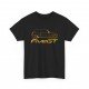 SUPER 5 GT TURBO silhouette Männer T-Shirt Schwarz und golden metal