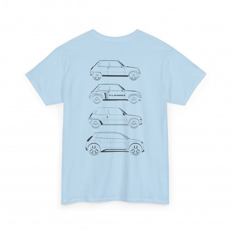 FAST DRIVE FUN TIMES BIG SMILES Männer T-Shirt mit RENAULT 5 GT TURBO