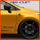 2 Forged-Carbon-look Aufkleber mit RENAULT logo