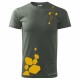 PROMO Tshirt homme logo diamand gris jaune
