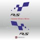 Sticker RS STYLE pour casque RENAULT SPORT