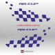 Sticker damier pour casque RENAULT SPORT
