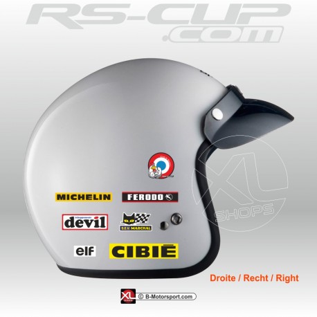 Vintage Aufkleber set für Helm ALPINE RENAULT