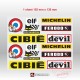 Kit sticker vintage pour casque ALPINE RENAULT