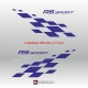 RS SPORT sticker decal for helmet RENAULT SPORT