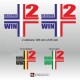 Sticker DESIGNED 2 WIN pour casque RENAULT SPORT