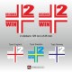 DESIGNED 2 WIN sticker decal for helmet RENAULT SPORT