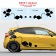 Kotflügel hinten Aufkleber RSi RENAULT SPORT für Twingo Clio Megane Captur