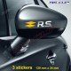 3 sticker RENAULT SPORT logo RS bicolore