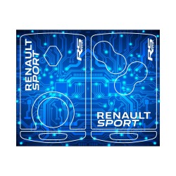 Sticker for 4 buttons Key RENAULT SPORT RS Blue look
