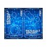 Sticker Clé 4 boutons RENAULT SPORT bleu RS