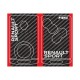 Sticker for 4 buttons Key RENAULT SPORT carbon look and red sides
