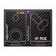 Sticker for 4 buttons Key RENAULT SPORT CARBON look and grey RS 2018